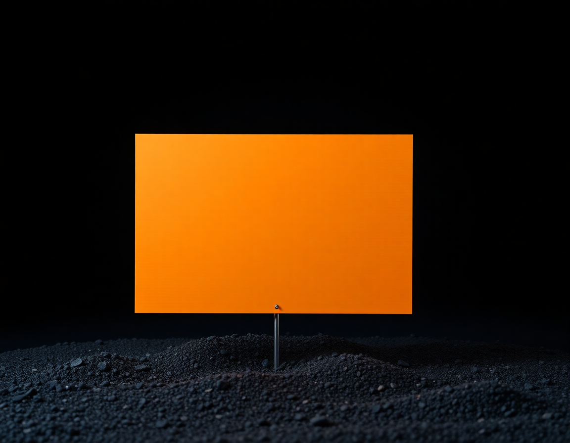 Illustration: Coroplast yard sign on an H-stake
